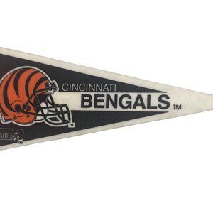 Cincinnati Bengals Vtg NFL Football Mini Pennant 9"x4” Felt Banner Flag